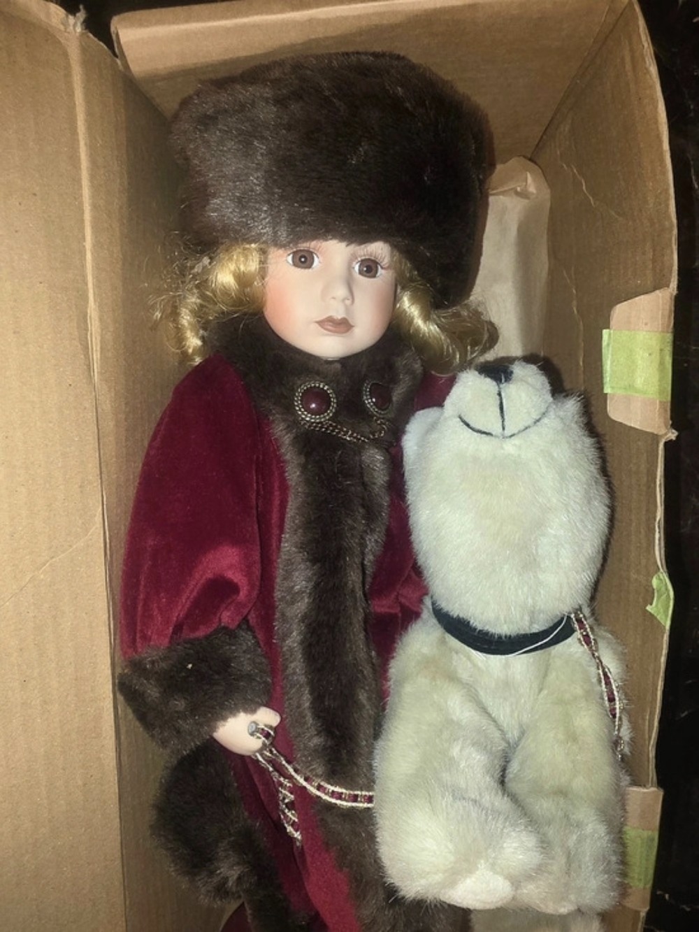 Boyds Yesterday Child Porcelian Doll "Lara..Moscow At Midnight" COA Box #4907